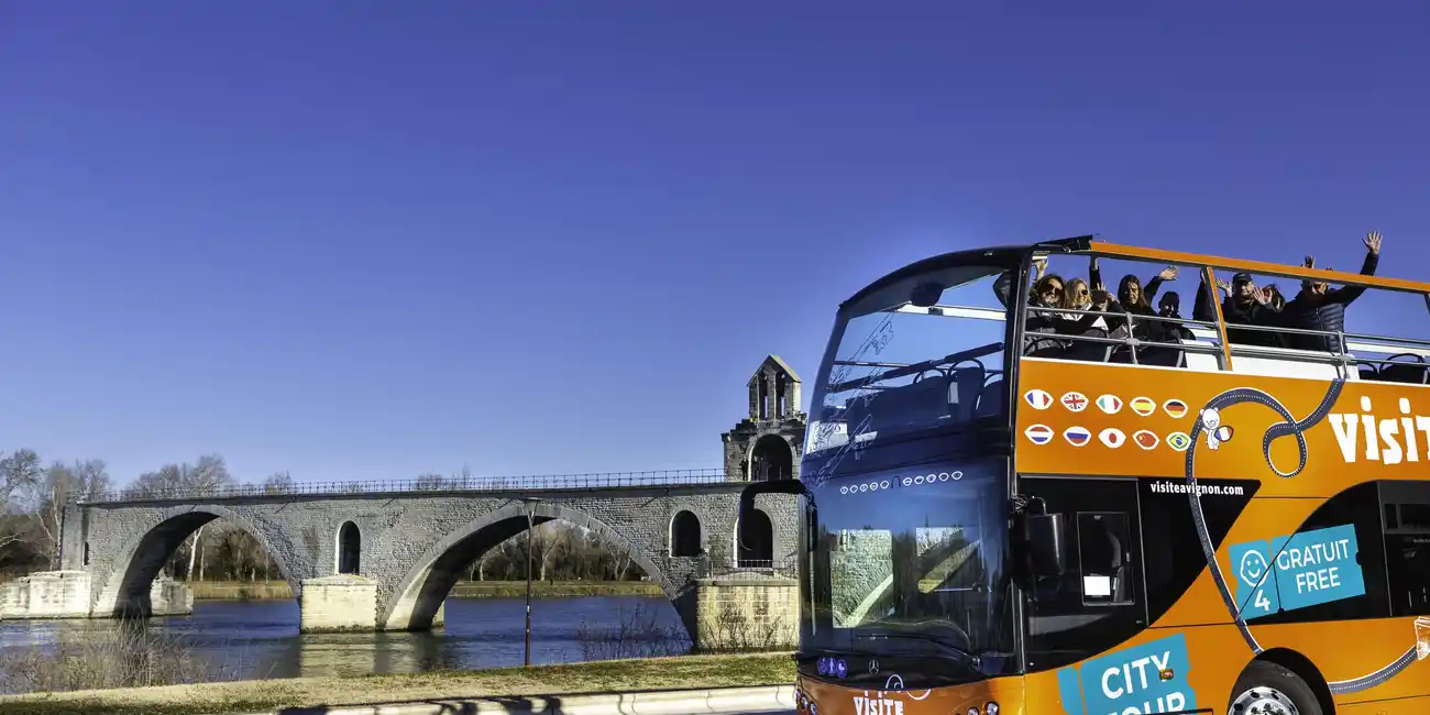 Explore the beautiful city of Avignon at your leisure with a Hop-on Hop-off tour. Hop-on Hop-off Bus Tours Ticket Avignon, France.