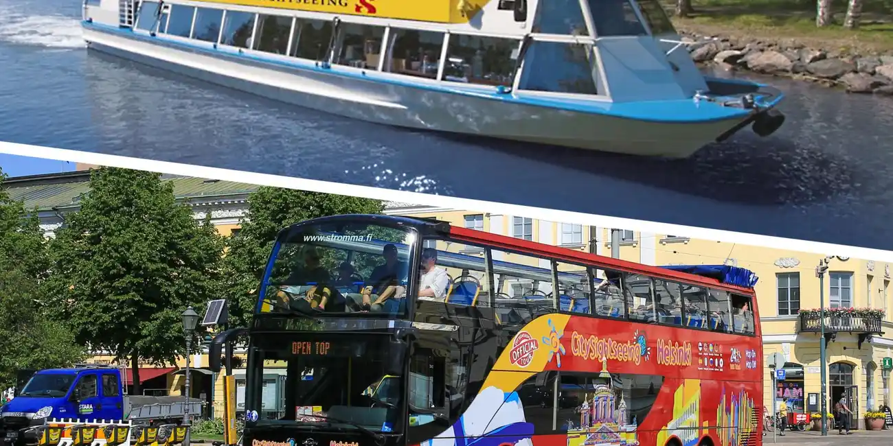 Discover Helsinki's top sights with scenic views by land and sea. Hop-on Hop-off Bus Tours Ticket Helsinki, Finland.