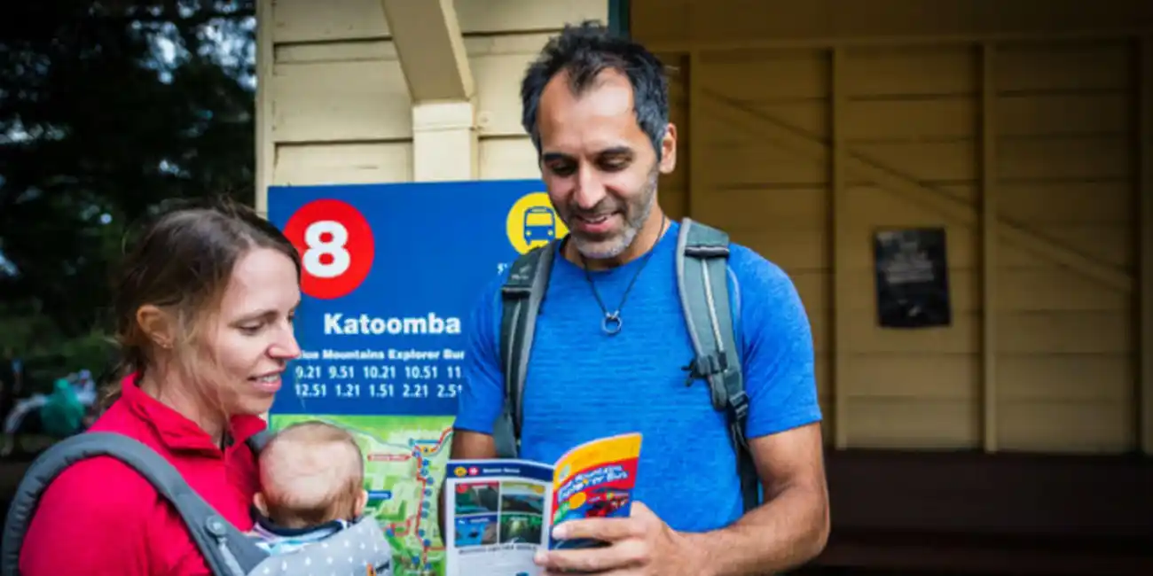 Wind your way through Australia's most beautiful scenery and stop at 37 places. Hop-on Hop-off Bus Tours Ticket Katoomba, Australia.