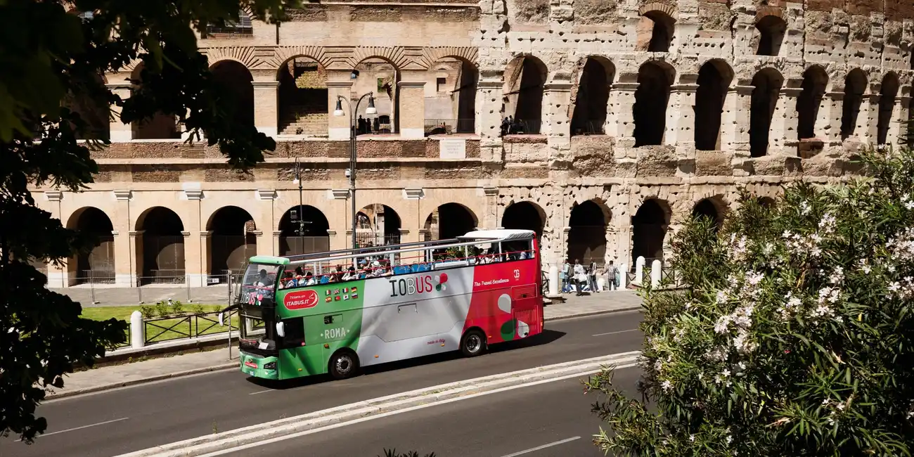 See the Colosseum, Circus Maximus, Piazza Venezia and more. Hop-on Hop-off Bus Tours Ticket Rome, Italy.
